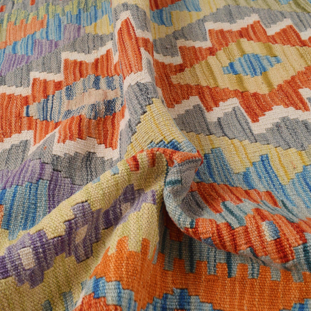 Hand Made Afghan Kilim Runner 2' 9" x 9' 7" - No. AL59652