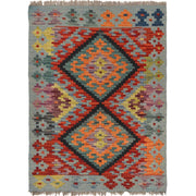 Hand Woven Wool Kelim 2' 2 x 2' 10" - No. AL42331