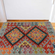 Hand Woven Wool Kelim 2' 2 x 2' 10" - No. AL42331