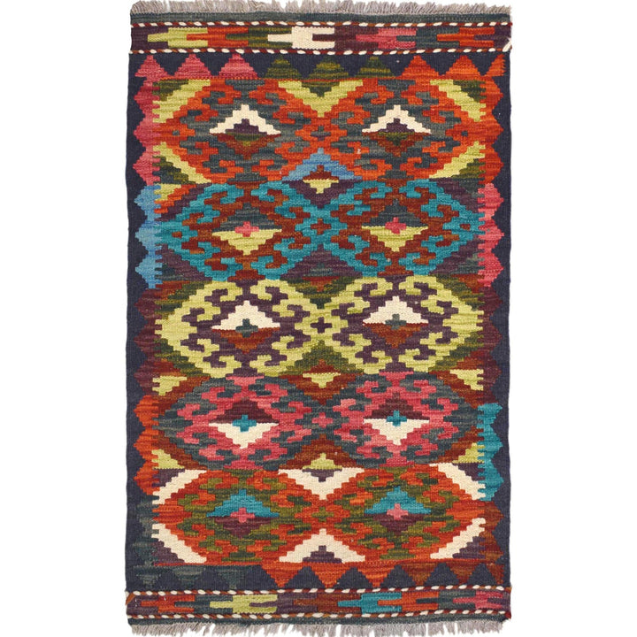 Small Size Chobi Kilim 1' 10 x 3' 0" - No. AL38927
