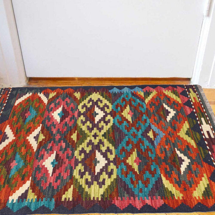 Small Size Chobi Kilim 1' 10 x 3' 0" - No. AL38927