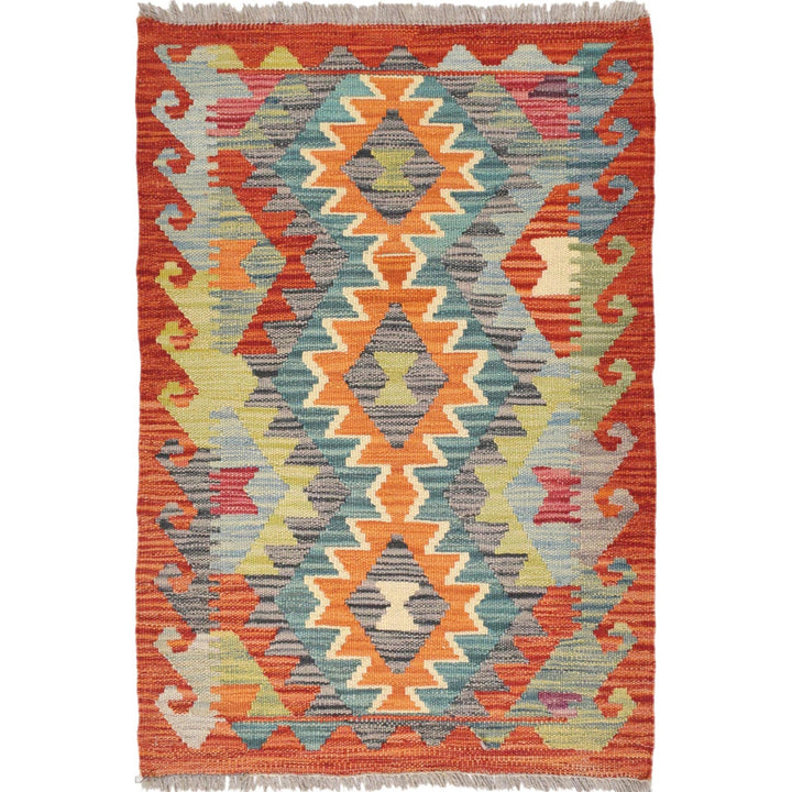 Handmade Vegetable Kelim 2' 0 x 2' 11" - No. AL64156