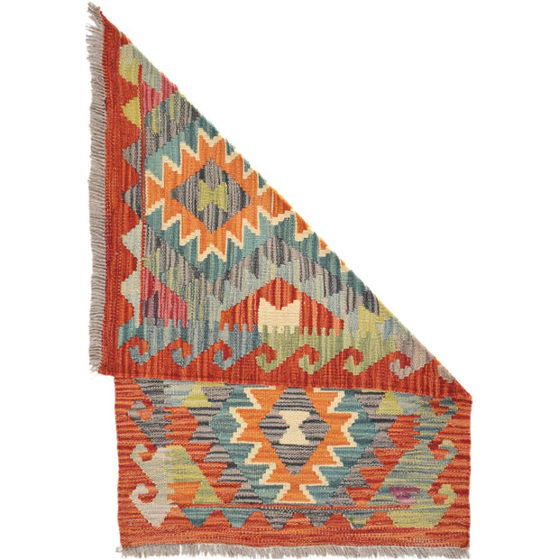 Handmade Vegetable Kelim 2' 0 x 2' 11" - No. AL64156