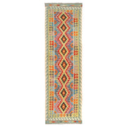 Handmade Turkish Design Wool Kilim Runner 2' 10" x 9' 9" - No. AL27415