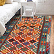 Handmade Vegetable Kelim 4' 3" x 6' 4" - No. AL56781