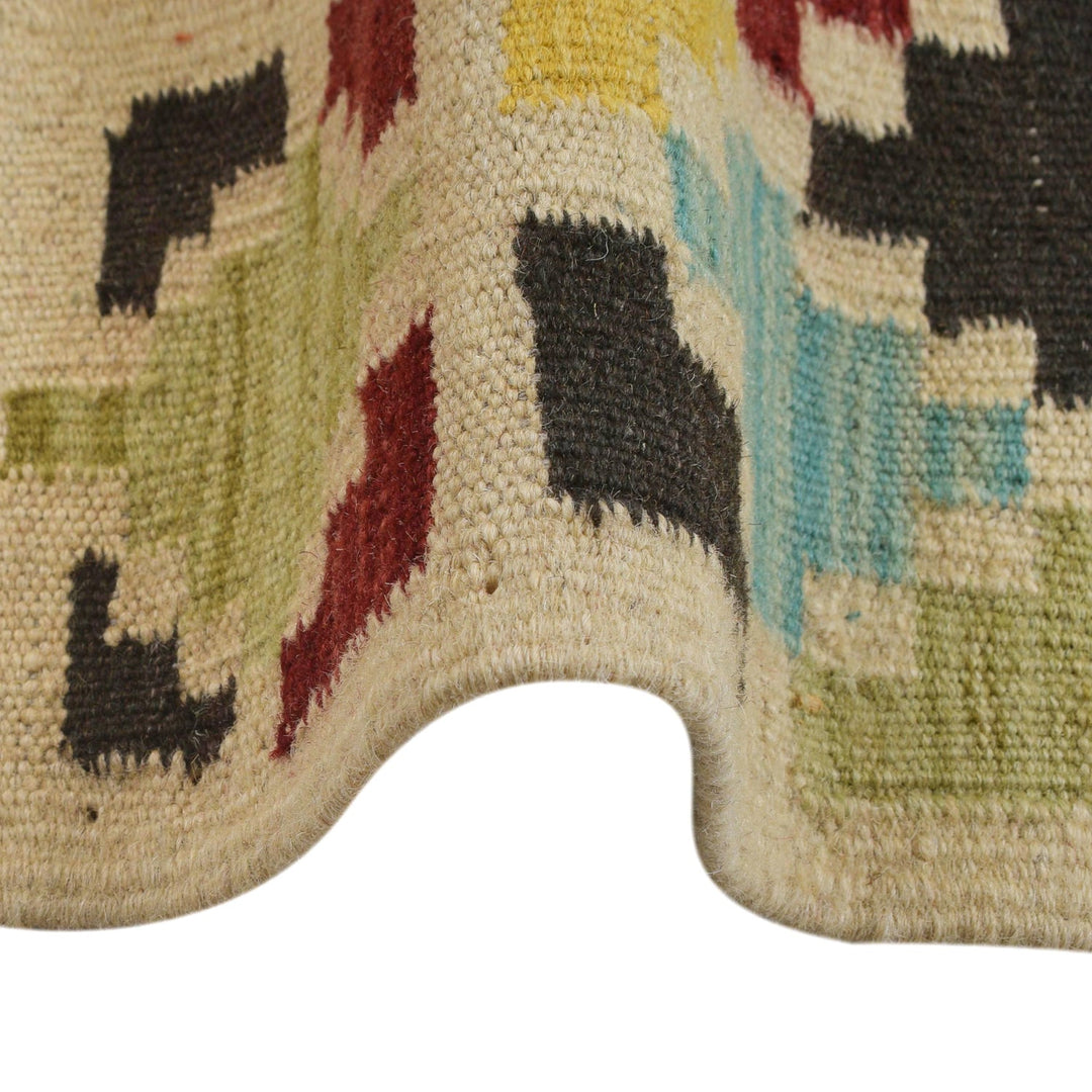 Handmade Vegetable Kilim 4' 4" x 6' 3" - No. AL48380