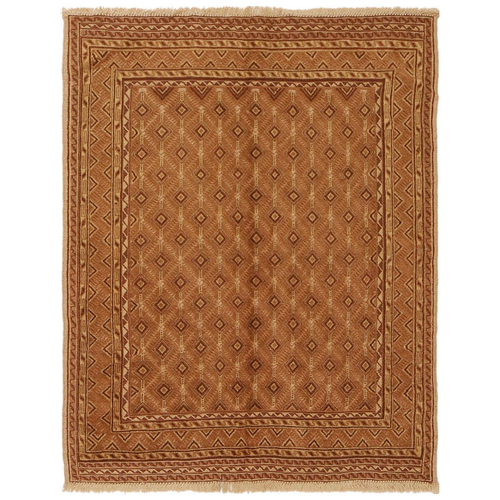 Handmade Nakhunak Kilim Rug 3' 5" x 4' 3" - No. AL98156