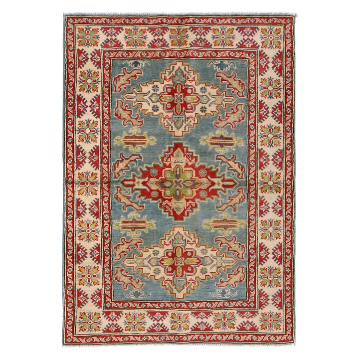Handmade Kazak Area Rug 3' 11" x 5' 7" - No. AL31353