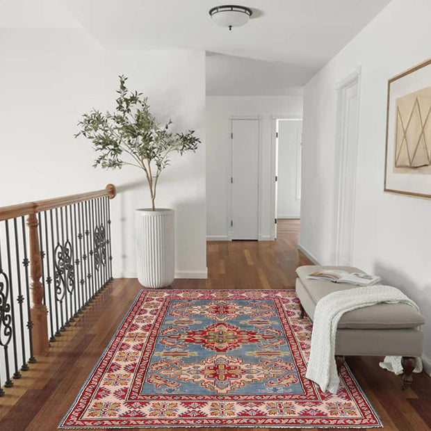 Handmade Kazak Area Rug 3' 11" x 5' 7" - No. AL31353