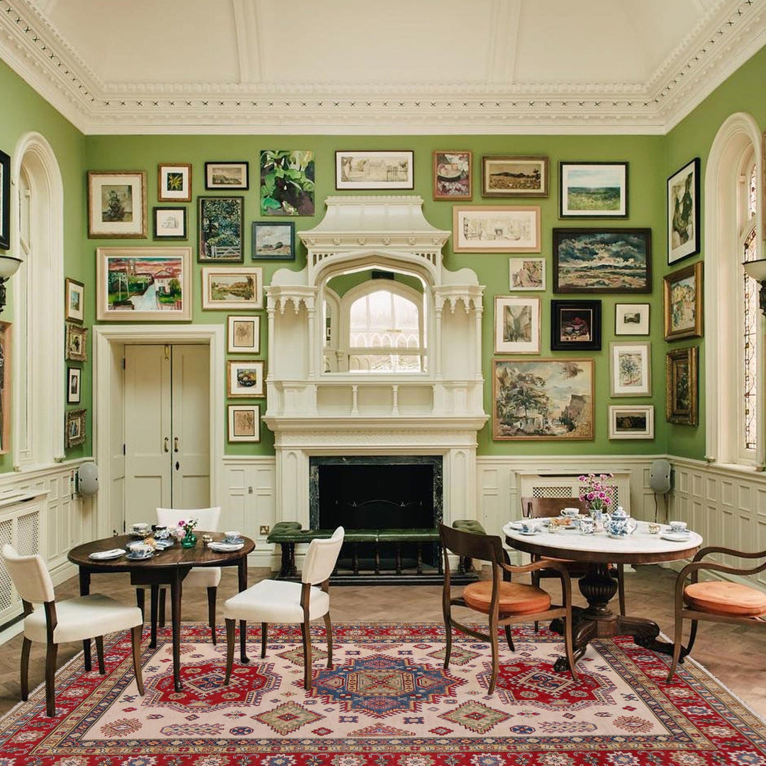 Handmade Kazak Area Rug 6' 5" x 10' 4" - No. AL18289