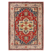 Hand knotted Kazak Carpet 4' 1" x 5' 9" - No. AL46985