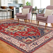 Hand knotted Kazak Carpet 4' 1" x 5' 9" - No. AL46985