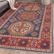 Blue Color Kazak Rug 4' 1" x 5' 10" - No. AL79681