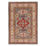 Hand Knotted Kazak Oriental Rug 4' 3" x 5' 9" - No. AL53673