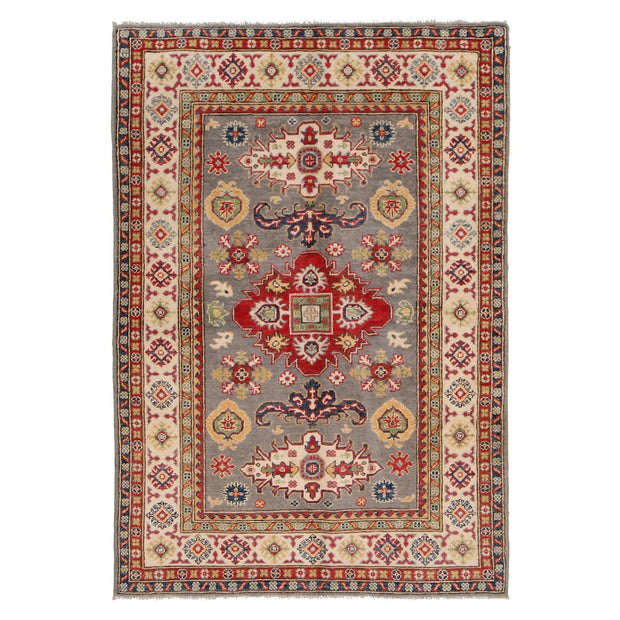 Hand Knotted Kazak Oriental Rug 4' 3" x 5' 9" - No. AL53673