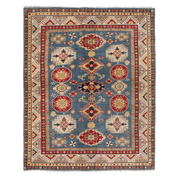 Hand Knotted Kazak Oriental Rug 5' 5" x 7' 2" - No. AL95167