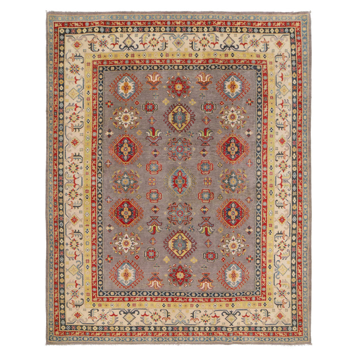 Gray Color Kazak Rug 7' 10" x 9' 7" - No. AL60602