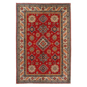 Hand knotted Kazak Carpet 4' 0" x 6' 0" - No. AL26746