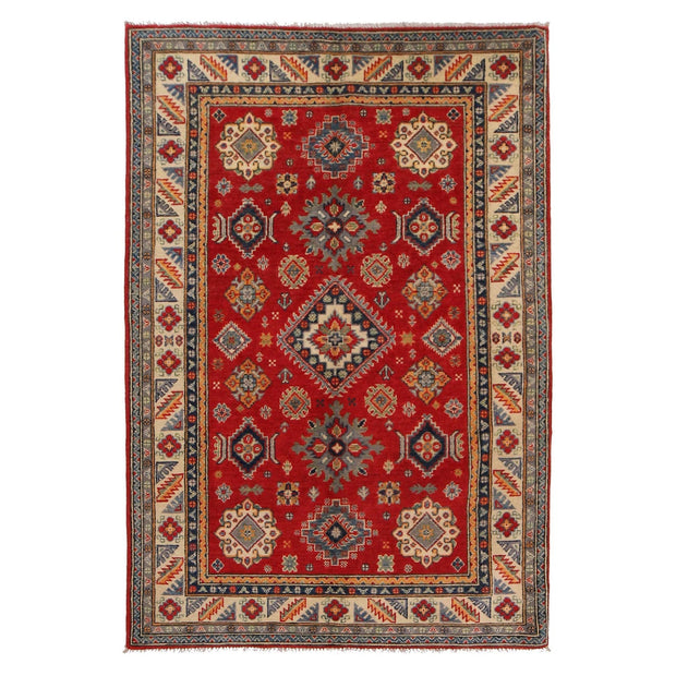 Hand knotted Kazak Carpet 4' 0" x 6' 0" - No. AL26746