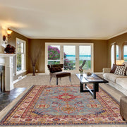 Handmade Kazak Area Rug 6' 8" x 9' 5" - No. AL28889