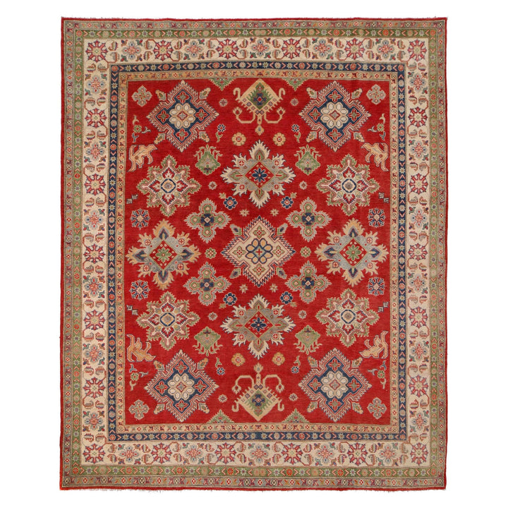 Hand Knotted Kazak Oriental Rug 8' 2" x 9' 11" - No. AL95163