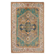 Handmade Kazak Area Rug 3' 9" x 5' 10" - No. AL86375