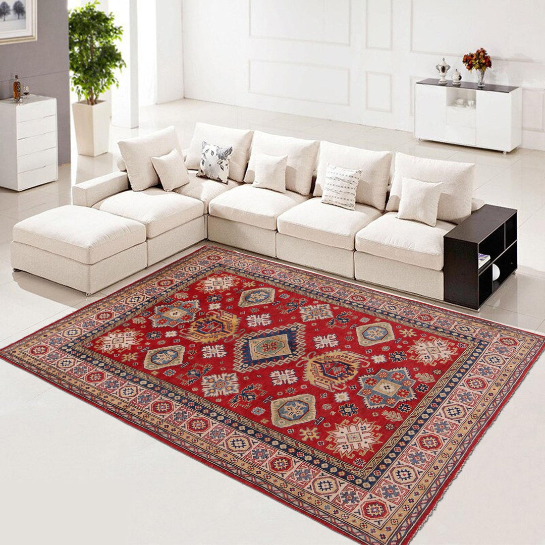 Hand knotted Kazak Carpet 5' 4" x 7' 8" - No. AL98966