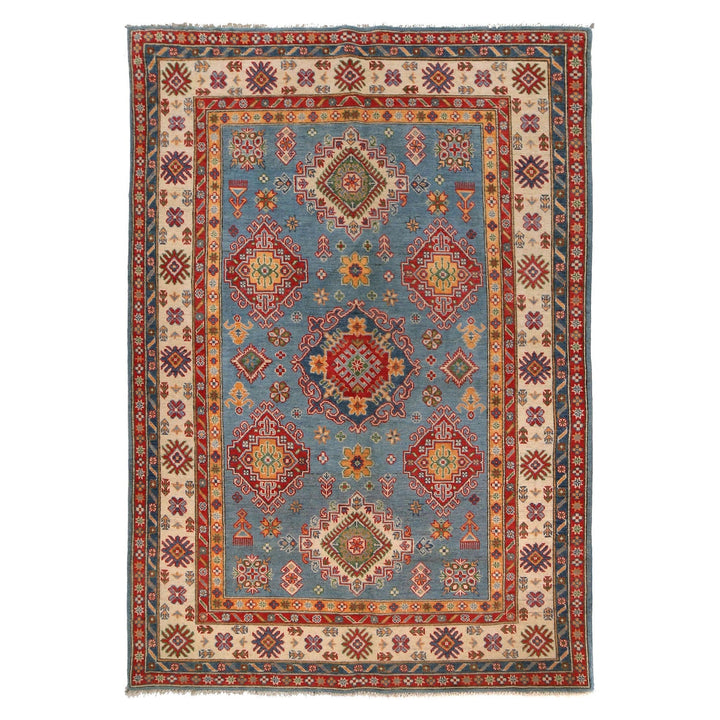 Hand Knotted Kazak Oriental Rug 5' 7" x 8' 5" - No. AL25923