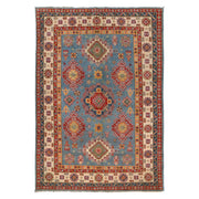 Hand Knotted Kazak Oriental Rug 5' 7" x 8' 5" - No. AL25923