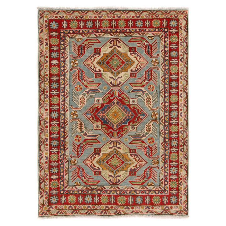 Hand knotted Kazak Carpet 3' 11" x 5' 5" - No. AL72665