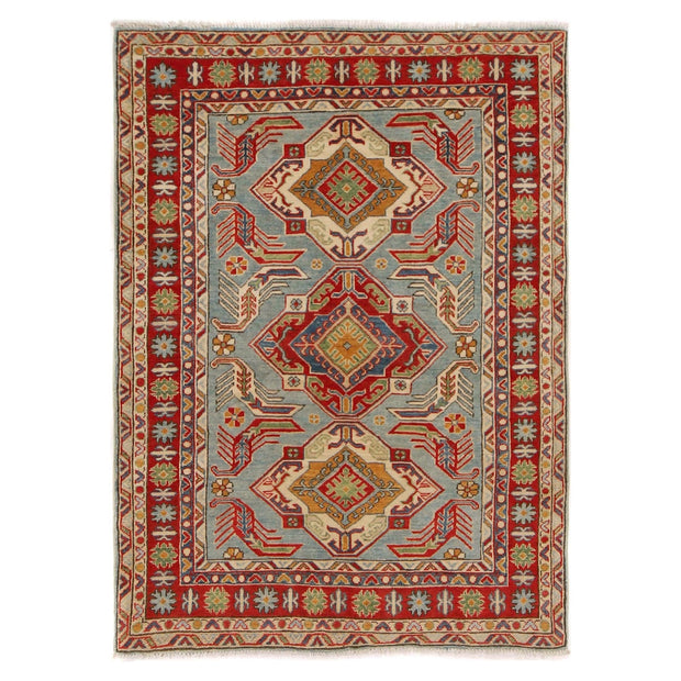 Hand knotted Kazak Carpet 3' 11" x 5' 5" - No. AL72665