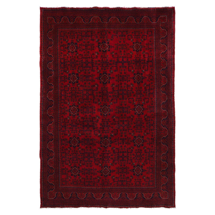 Handwoven Khal Mohammadi Afghan Carpet 6' 4" x 9' 9" - No. AL17936