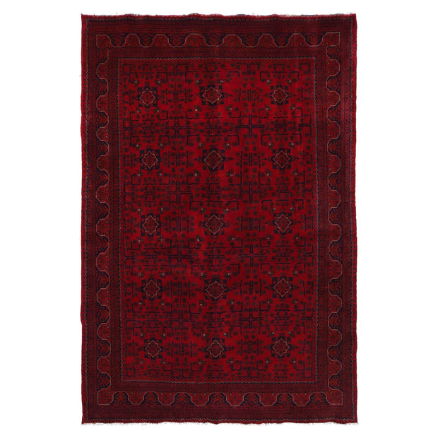 Handwoven Khal Mohammadi Afghan Carpet 6' 4" x 9' 9" - No. AL17936