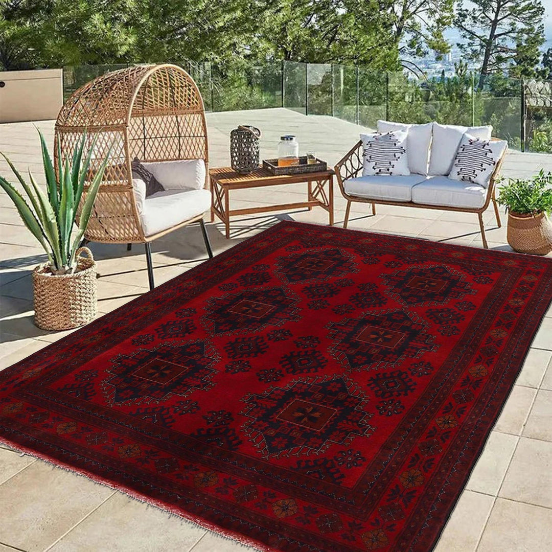 Red Khal Mohammadi Rug 4' 10" x 6' 5" - No. AL97473