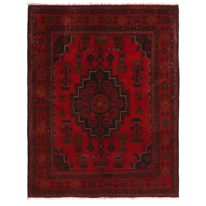 Afghan Khal Mohammadi Rug 3' 5" x 4' 11" - No. AL91040