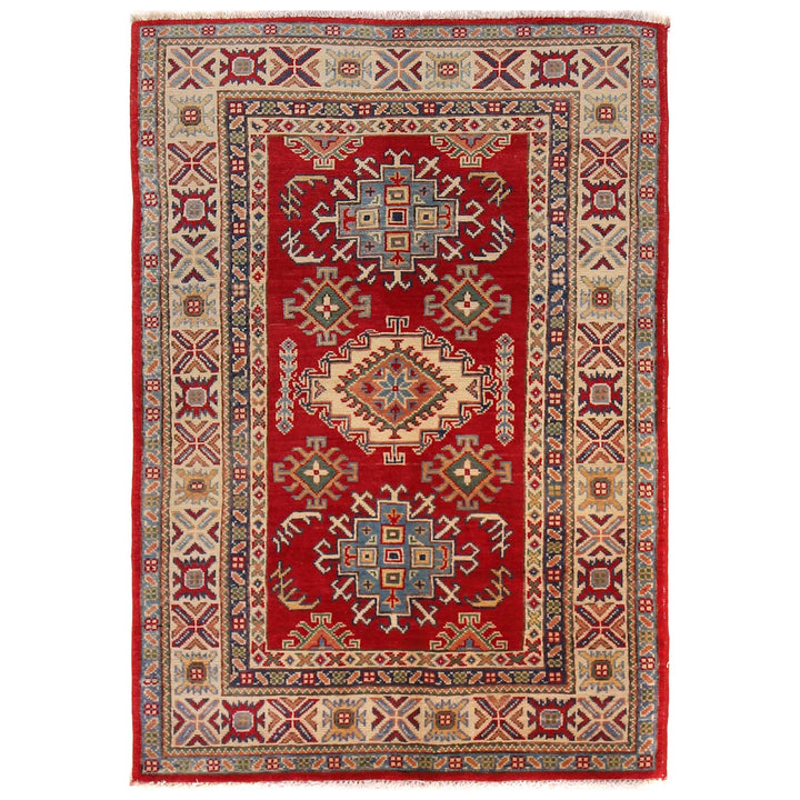 Hand Knotted Kazak Oriental Rug 3' 3" x 5' 2" - No. AL81790