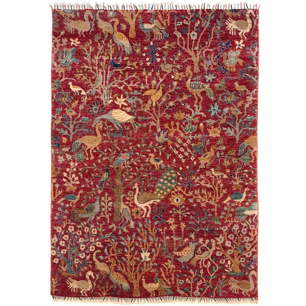 Luxury Shikargah Carpet 4' 10" x 6' 7" - No. AL59066