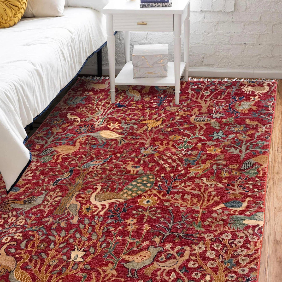 Luxury Shikargah Carpet 4' 10" x 6' 7" - No. AL59066