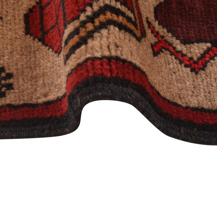 Brown Color War Rug 4' 4" x 6' 2" - No. AL25382