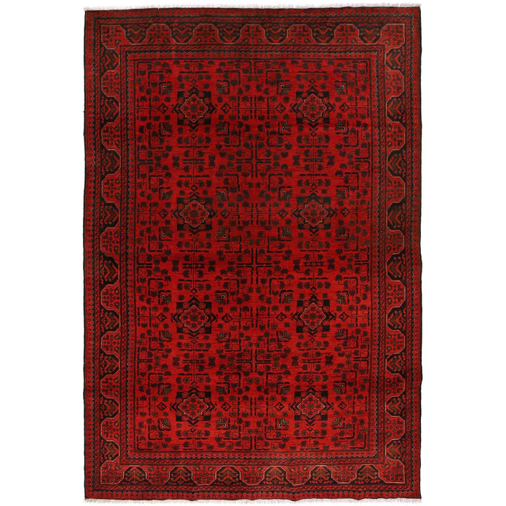 Handwoven Khal Mohammadi Afghan Carpet 6' 7" x 9' 10" - No. AL51164