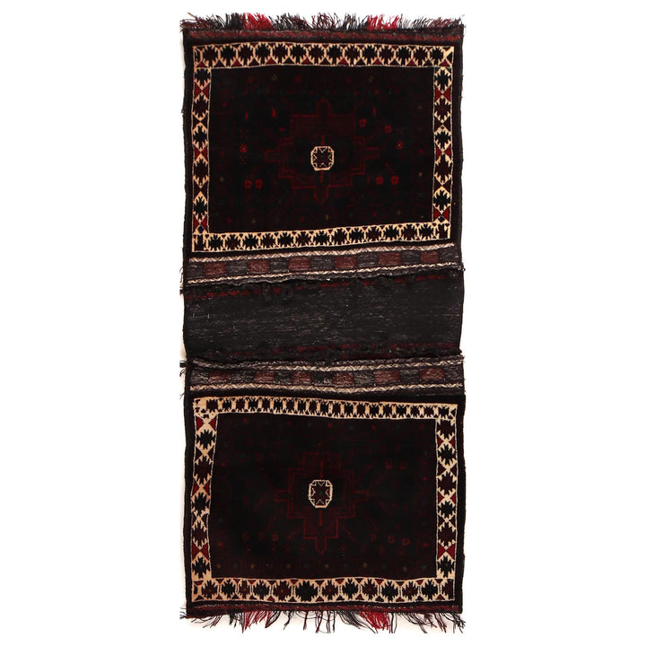 Afghan Baluchi Rug 2' 7" x 5' 8" Hand-Knotted