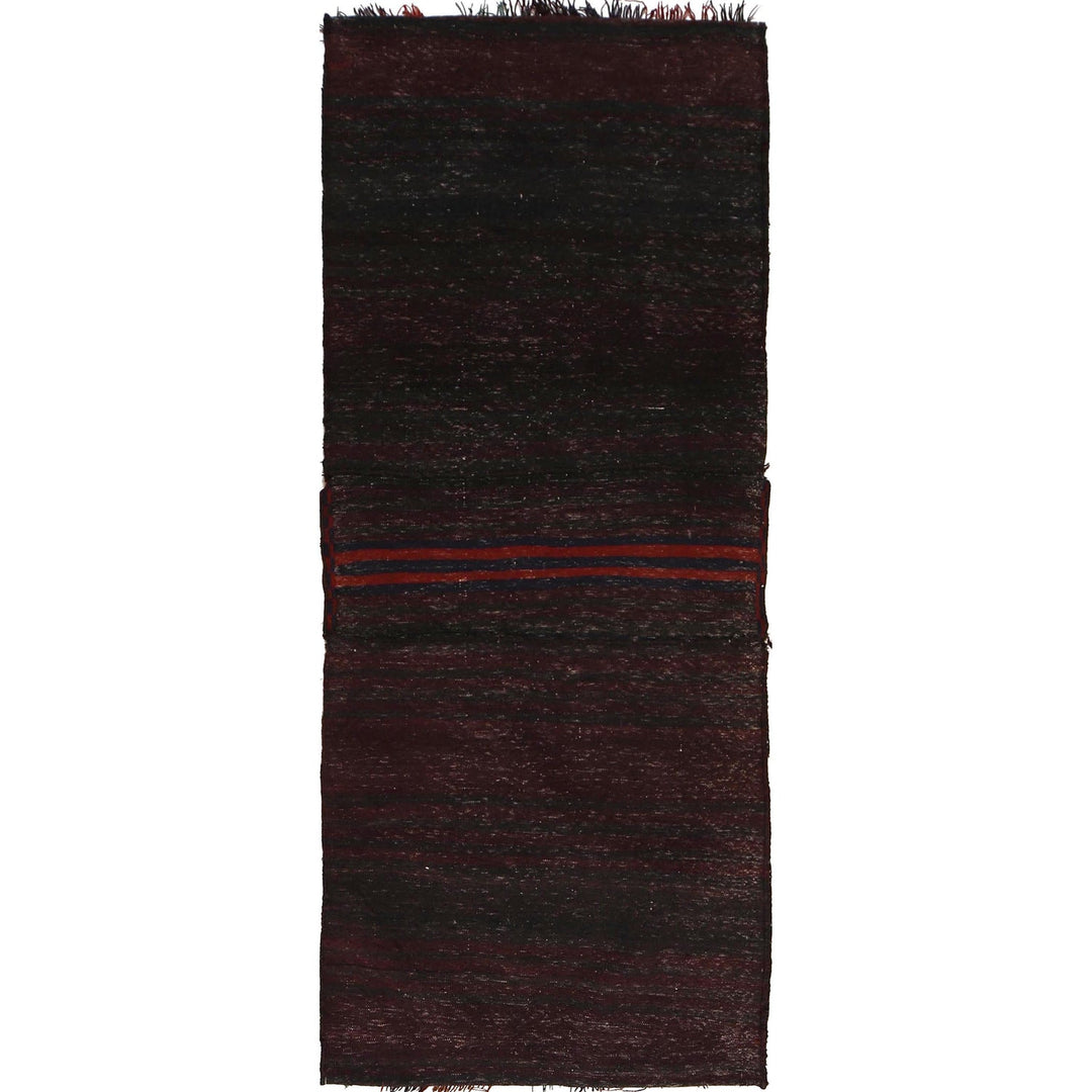 Afghan Saddle Bag Rug 2'8" x 6'7" Hand-Knotted detail