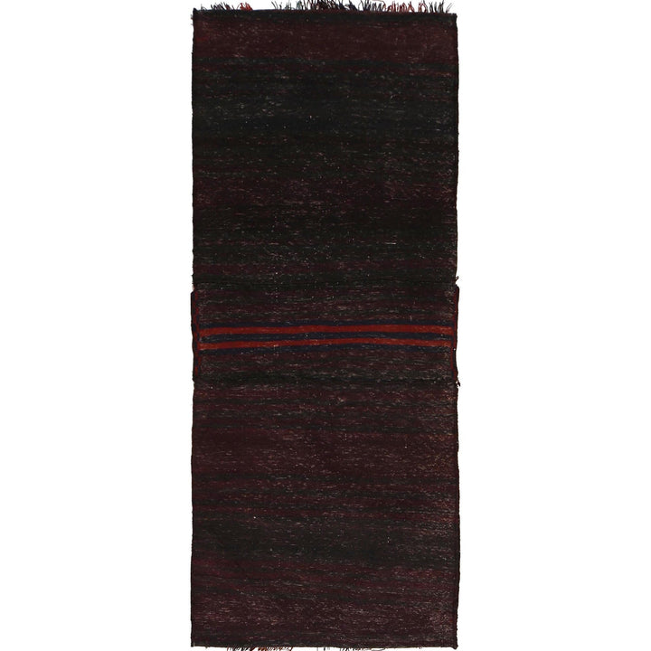 Afghan Saddle Bag Rug 2'8" x 6'7" Hand-Knotted detail