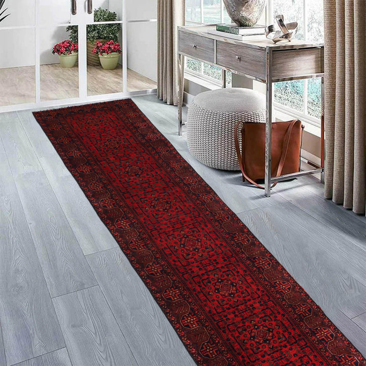 Afghan Khal Mohammadi Runner Rug 2' 6" x 12' 3" - No. AL94040