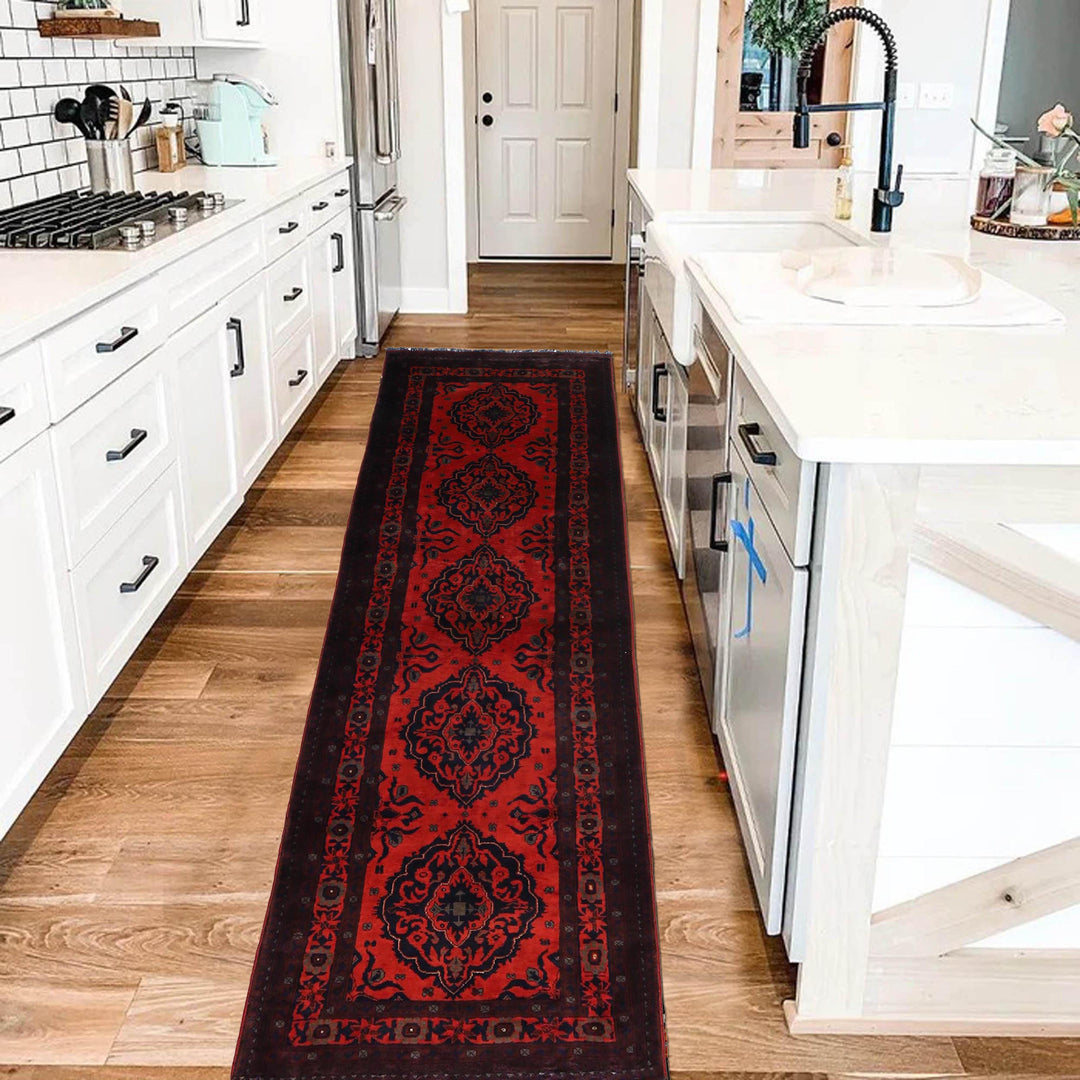 Handmade Khal Mohammadi Area Runner Rug 2' 7" x 8' 5" - No. AL47806