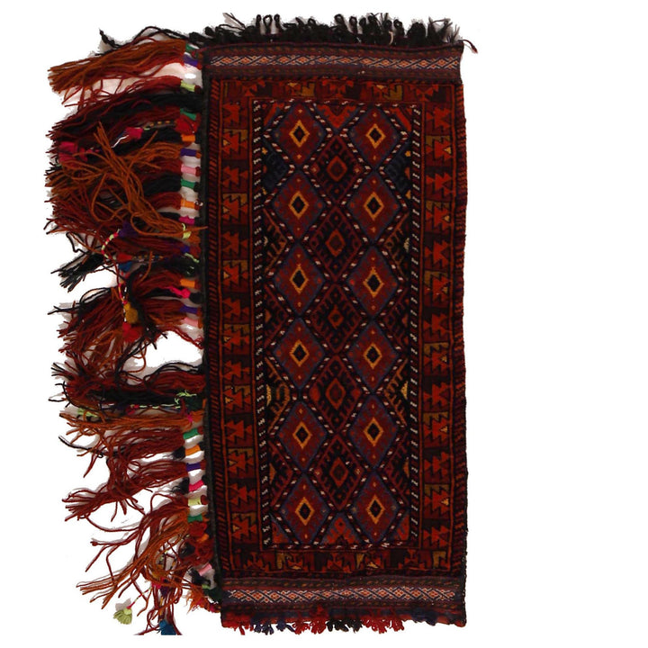 Afghan Balisht Rug 1' 7" x 3' 6" Hand-Knotted