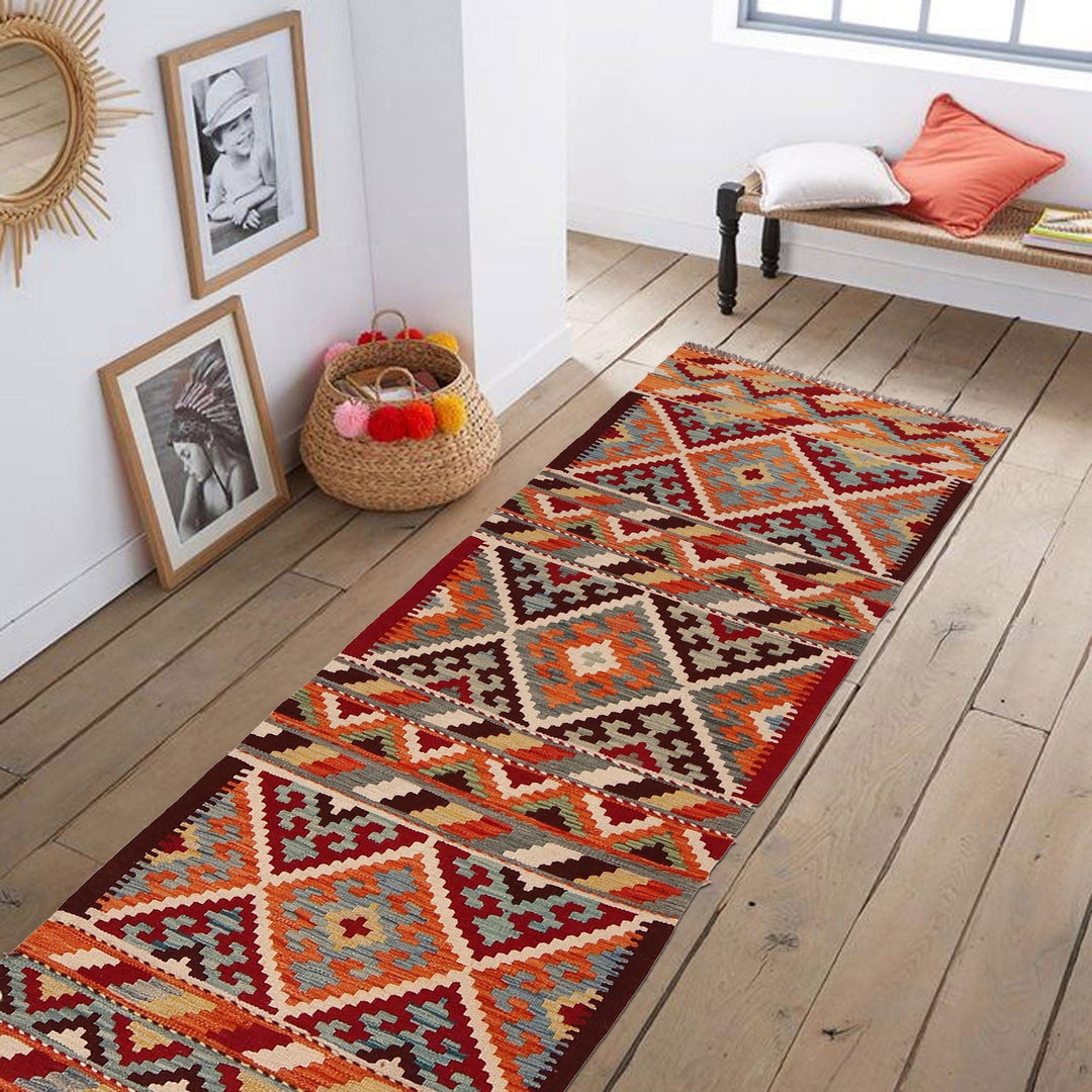 Short Chobi Kilim Runner 2' 5" x 6' 7" - No. AL61090