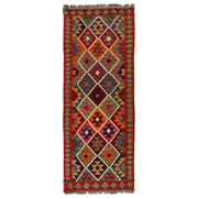 Handmade Vegetable Kilim Runner 2' 4"x 6' 3" - No. AL43631