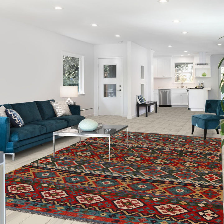 Large Size Chobi Kilim 8' 2" x 11' 5" - No. AL25892