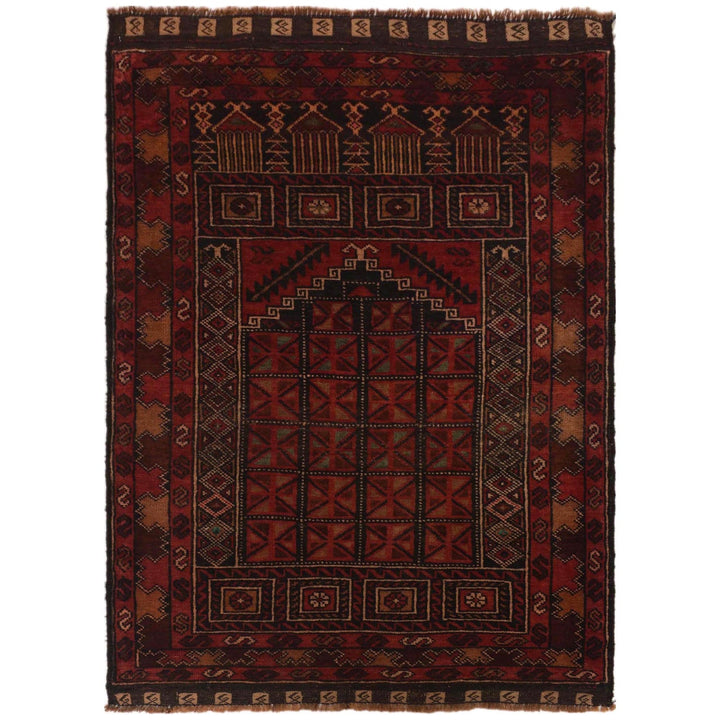 Islamic Prayer Carpet 3' 1" x 4' 8" - No. AL27983